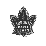 Black and White Toronto Maple Leafs Logo