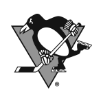 Black and White Pittsburgh Penguins Logo