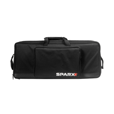 Sparx soft travel case on white background 